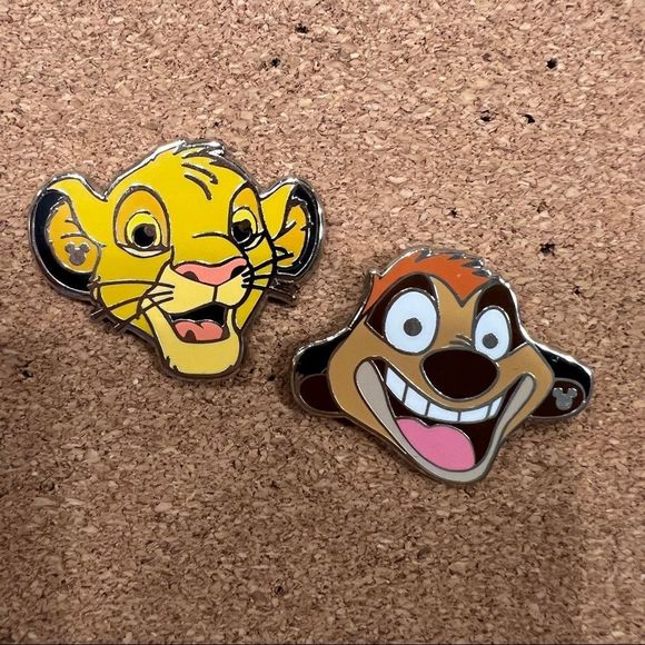 Disney Accessories - Hidden Mickey Hidden Disney Pin Set Lion King Simba Timon